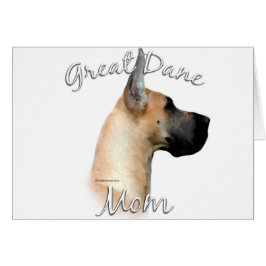 Great dane (fawn) Mamma 2 Hälsningskort