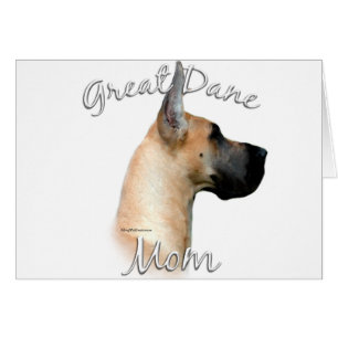 Great dane (fawn) Mamma 2 Hälsningskort
