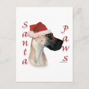 Great dane (fawn) Santa Tassar Helg Vykort