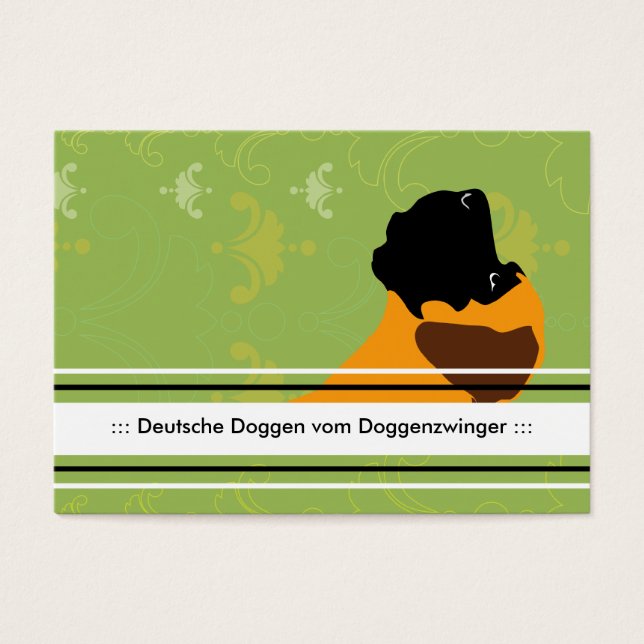 Great dane fawn visitkort (Framsidan)