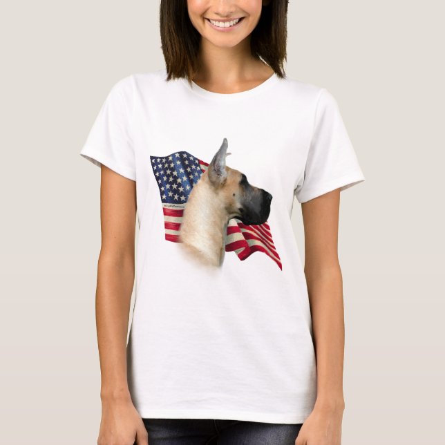 Great dane Flagga Tee (Framsida)