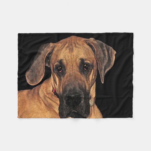 Great dane Fleece Blanket (Framsidan (Horisontell))