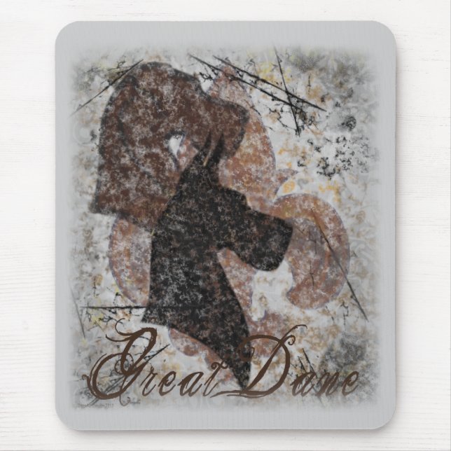 Great dane Fleur-De-Lis Musmatta (Framsidan)