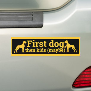 Great Dane Första Hund Bil Bildekal