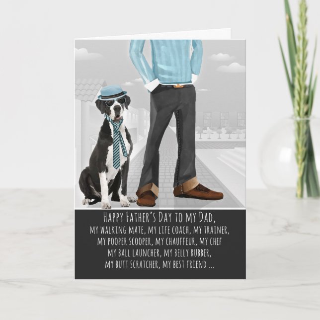 Great dane från Hund Kort (Framsida)