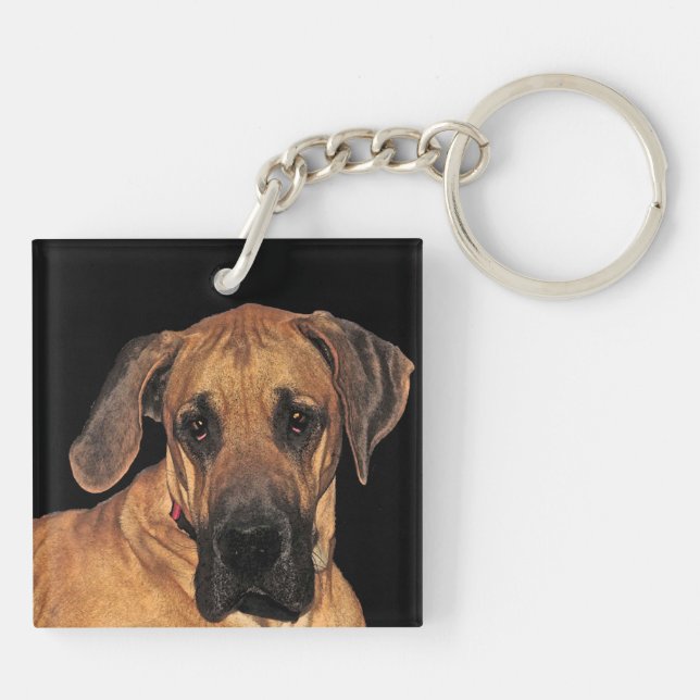 great dane Gentle Giant Keychain (Baksidan)