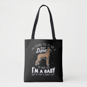 Great dane Gift för en Hund Tygkasse