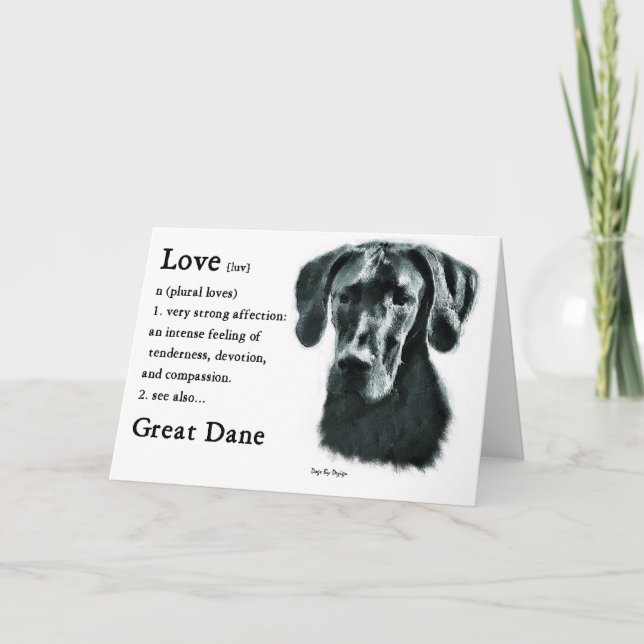 Great dane Gifts Kort (Framsida)