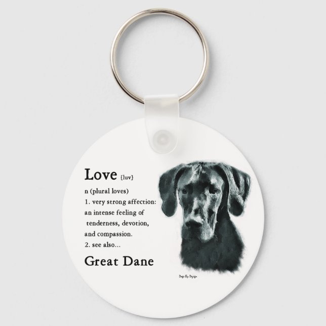 Great dane Gifts Nyckelring (Framsida)