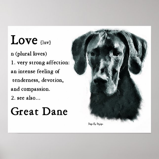 Great dane Gifts Poster (Framsidan)
