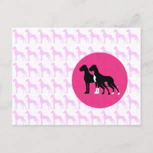 Great Dane Grafik Vykort
