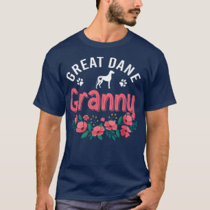 Great dane Granny Hund Gifts Womens Hund älskare O T Shirt