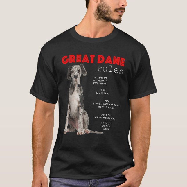 Great Dane Great Dane T Shirt (Framsida)