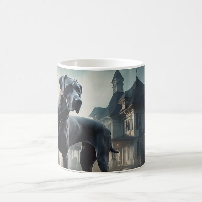 Great dane Halloween Scary Kaffemugg (Center)