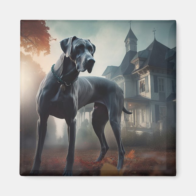 Great dane Halloween Scary Magnet (Framsidan)