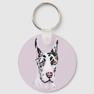 great dane Harle Cropped Valp Nyckelring