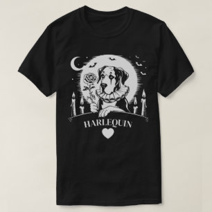 Great Dane HARLEQUIN HEART T Shirt