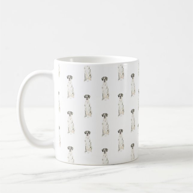 great dane (Harlequin) Kaffemugg (Vänster)