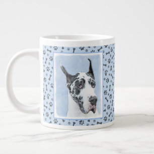 Great dane (Harlequin) - Originalkonst Hund Jumbo Mugg