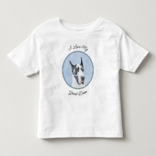 Great dane (Harlequin) - Originalkonst Hund T Shirt