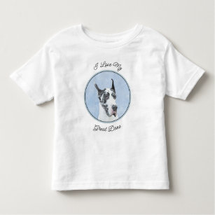 Great dane (Harlequin) - Originalkonst Hund T Shirt