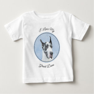 Great dane (Harlequin) - Originalkonst Hund T Shirt