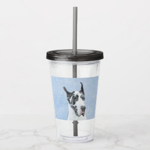 Great dane (Harlequin) - Originalkonst Hund Take Away Mugg