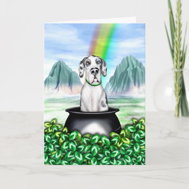 Great dane Harlequin UC Pot O Guld Kort (Framsida)