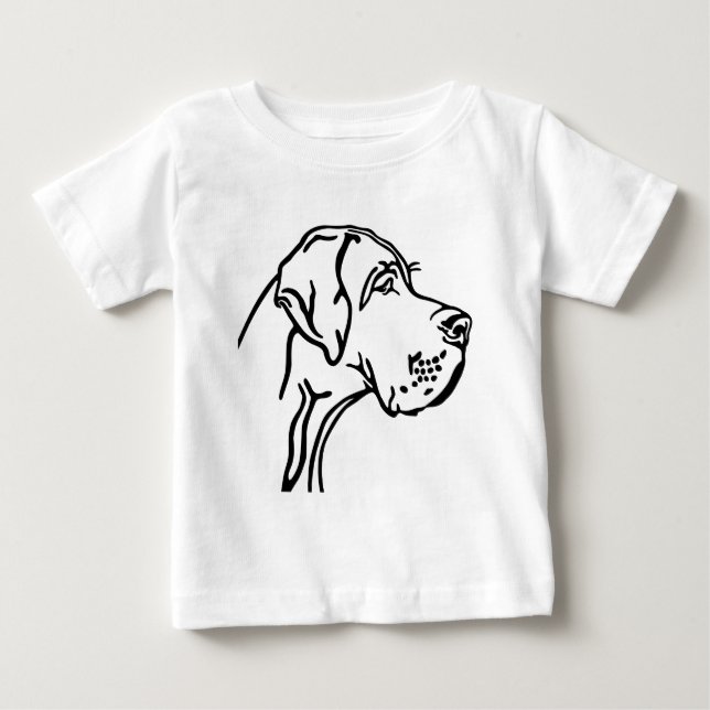 Great Dane Head drawing Tröja (Framsida)