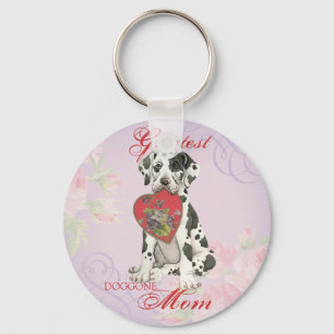 Great dane Heart Mamma Nyckelring