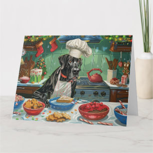 Great dane Helgdag Baking: julafton Kort