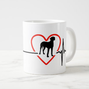 great dane hjärtslag jumbo mugg