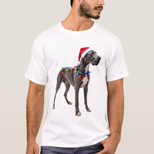 Great Dane Holiday julbelysning  (3) T Shirt