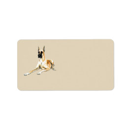 Great dane Hund Art Adressetiketter
