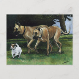 Great dane Hund Art-vykort Vykort