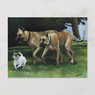 Great dane Hund Art-vykort Vykort