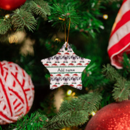 Great dane Hund aveln julstjärnor Julgransprydnad Keramik