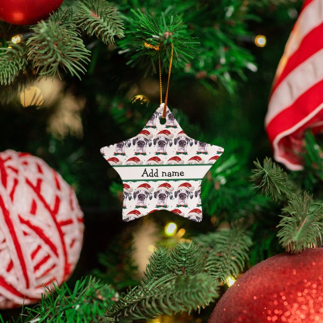 Great dane Hund aveln julstjärnor Julgransprydnad Keramik (Skapare uppladdad)