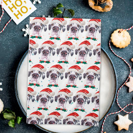 Great dane Hund aveln julstjärnor Kökshandduk