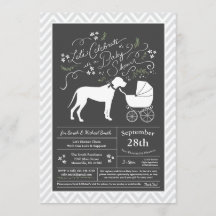 Great dane Hund Baby Shower Gender Neutral