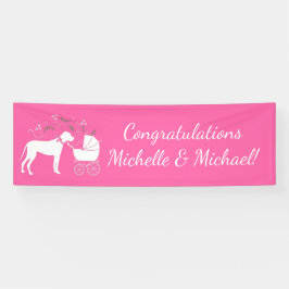 Great dane Hund Baby Shower Puppy Rosa Girl Girl