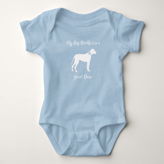 Great Dane Hund Baby Shower T Shirt (Framsida)