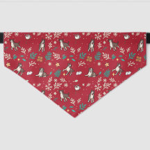 Great Dane Hund Bandana Jul Blommig Kawaii