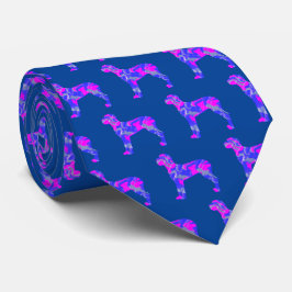 Great dane Hund Cute Rosa Silhouette Blue Nacke Slips