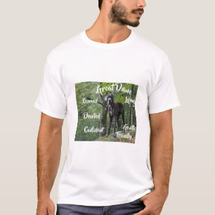 Great Dane Hund Egenskaper T-Shirt