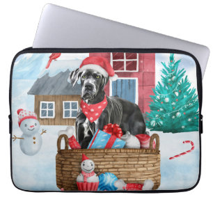 GREAT DANE HUND i HUND i SNÖ Laptop Fodral