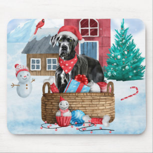 GREAT DANE HUND i HUND i SNÖ Musmatta