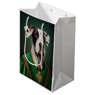 Great dane Hund i St. Patrick Dress