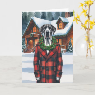 Great dane Hund jul Hälsning Kort