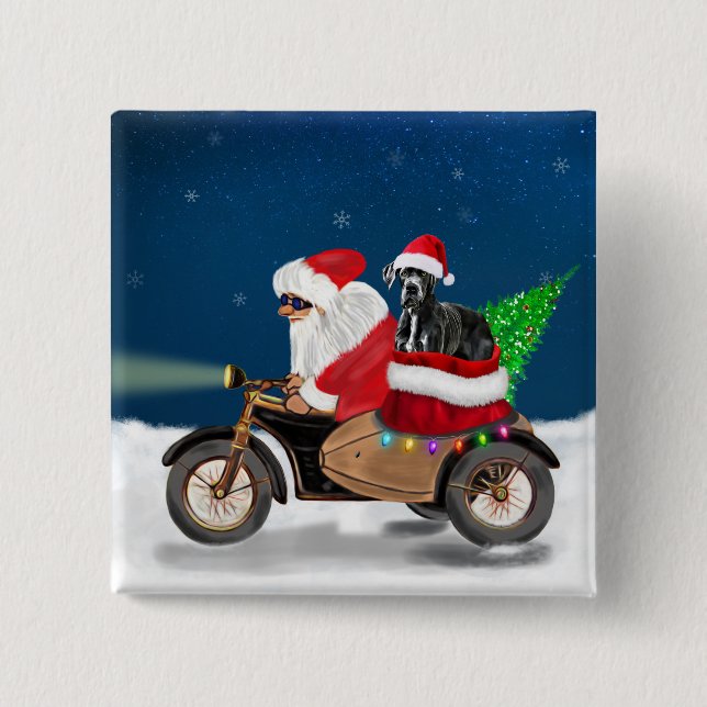 Great dane hund, Jultomten Knapp (Framsida)